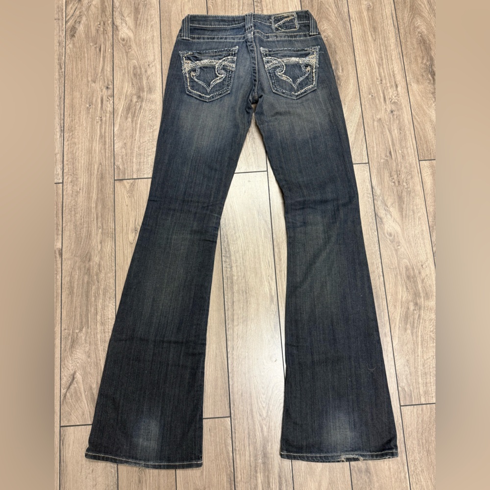 Y2K Big Star Dark Wash Flare Jeans - Picture 2 of 6
